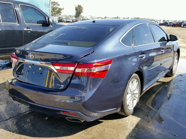 4T1BK1EB0FU184274 - 2015 TOYOTA AVALON BLUE photo 4