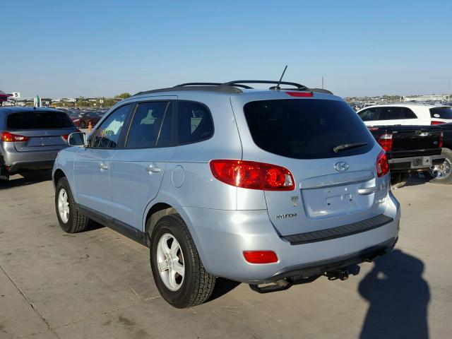 5NMSG73D58H151245 - 2008 HYUNDAI SANTA FE BLUE photo 3