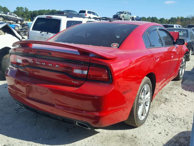 2C3CDXDT2DH503484 - 2013 DODGE CHARGER R/ RED photo 4