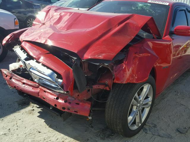 2C3CDXDT2DH503484 - 2013 DODGE CHARGER R/ RED photo 9