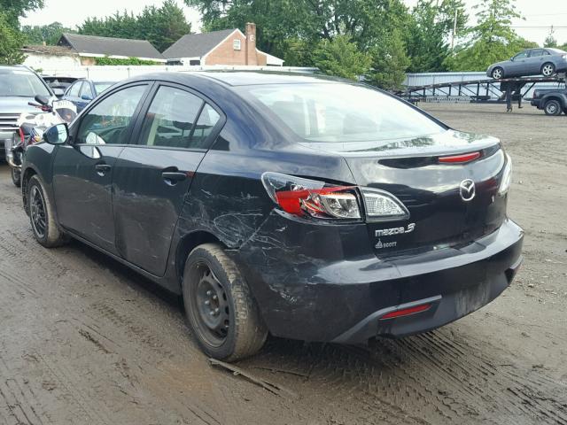 JM1BL1UG4B1442287 - 2011 MAZDA 3 I BLACK photo 3