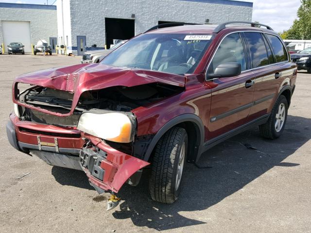 YV1CZ59H541083833 - 2004 VOLVO XC90 RED photo 2