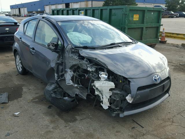 JTDKDTB36E1560595 - 2014 TOYOTA PRIUS C GRAY photo 1