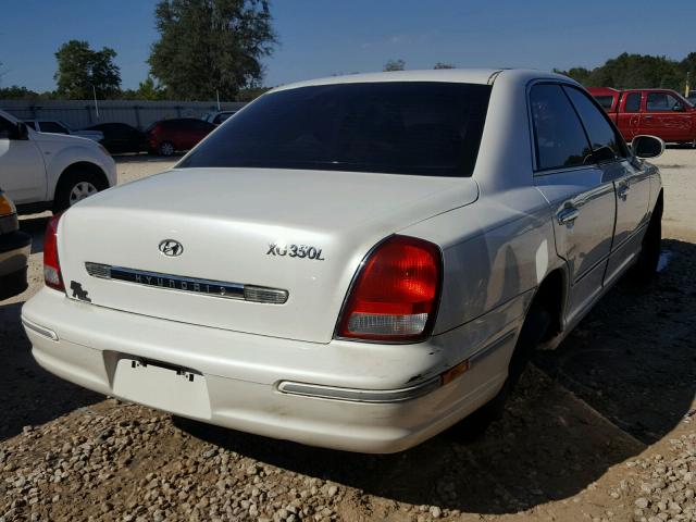 KMHFU45E72A184730 - 2002 HYUNDAI XG 350 WHITE photo 4