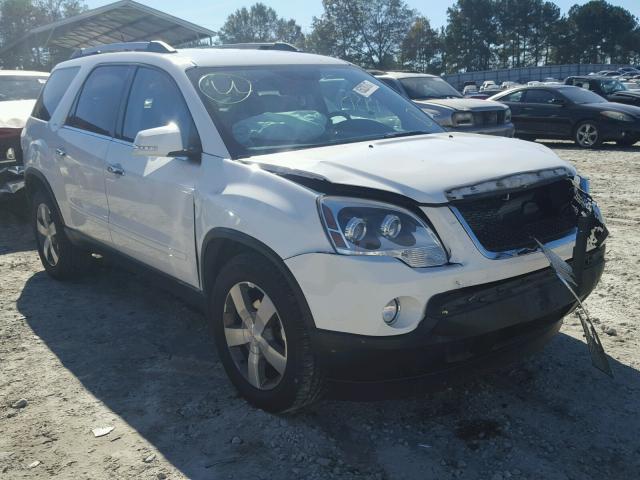 1GKLRMED1AJ248005 - 2010 GMC ACADIA SLT WHITE photo 1