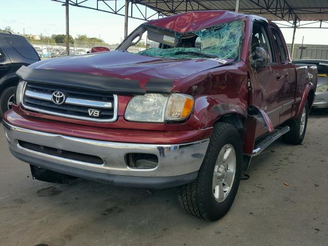 5TBRT38181S134243 - 2001 TOYOTA TUNDRA ACC RED photo 2