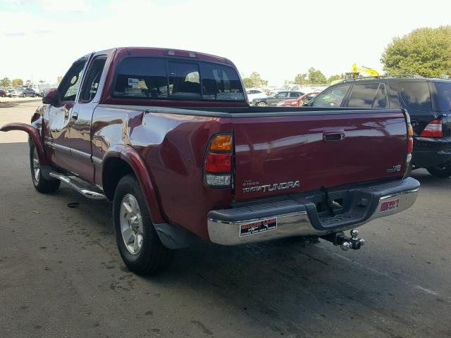 5TBRT38181S134243 - 2001 TOYOTA TUNDRA ACC RED photo 3