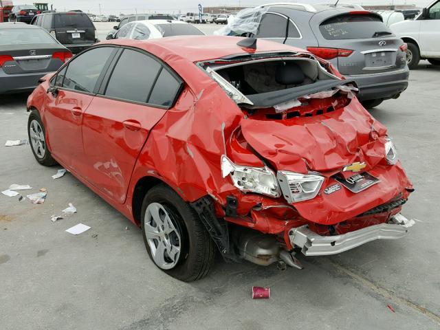 1G1BC5SM8H7178442 - 2017 CHEVROLET CRUZE LS RED photo 3