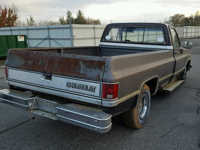 2GCDC14H4G1104729 - 1986 CHEVROLET C10 BROWN photo 4