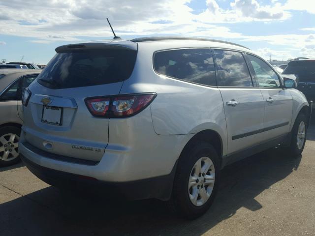 1GNKRFKD2FJ164149 - 2015 CHEVROLET TRAVERSE L SILVER photo 4