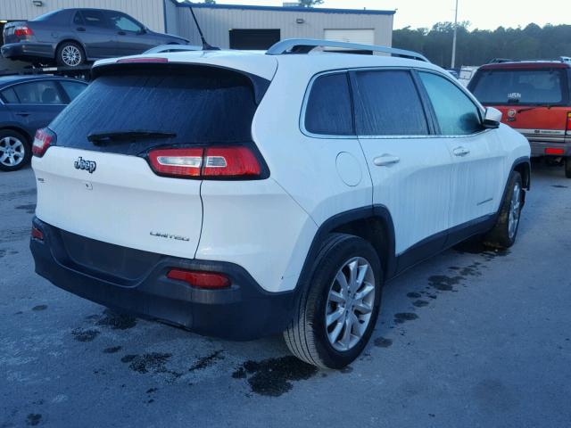 1C4PJLDB9EW258563 - 2014 JEEP CHEROKEE L WHITE photo 4