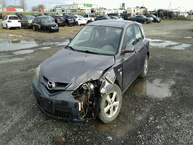 JM1BK34F481134048 - 2008 MAZDA 3 I GRAY photo 2