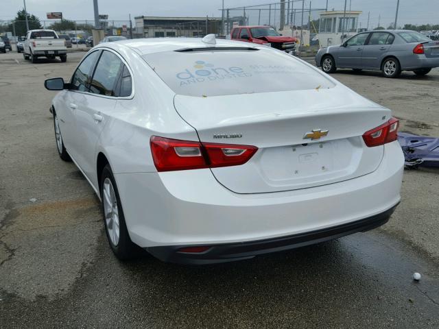 1G1ZE5STXGF319077 - 2016 CHEVROLET MALIBU LT WHITE photo 3