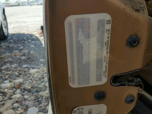 2G3AJ19R7G9305052 - 1986 OLDSMOBILE CUTLASS CI GOLD photo 10