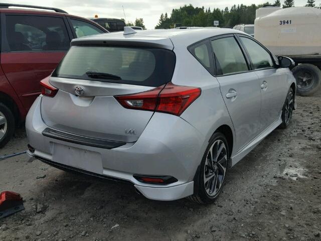 JTNKARJE7JJ563512 - 2018 TOYOTA COROLLA IM SILVER photo 4