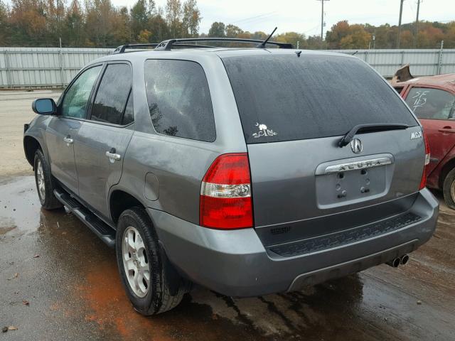 2HNYD18621H536557 - 2001 ACURA MDX TOURIN GRAY photo 3