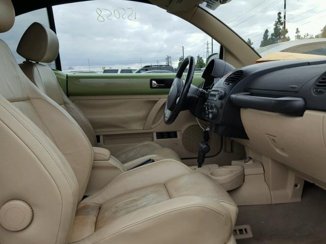 3VWCD31Y25M368964 - 2005 VOLKSWAGEN NEW BEETLE მწვანე ფოტო 5