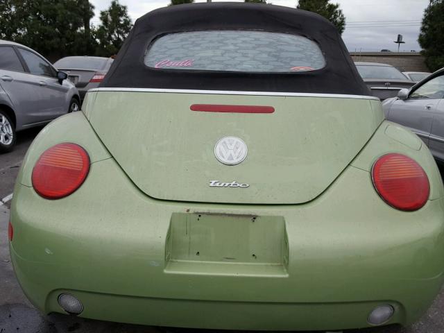 3VWCD31Y25M368964 - 2005 VOLKSWAGEN NEW BEETLE მწვანე ფოტო 9
