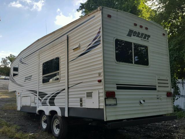 4YDF245266E319689 - 2006 KEYSTONE HORNET WHITE photo 3