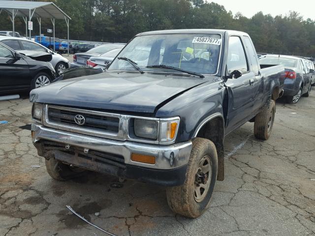 JT4RN13P0N6041465 - 1992 TOYOTA PICKUP 1/2 BLUE photo 2