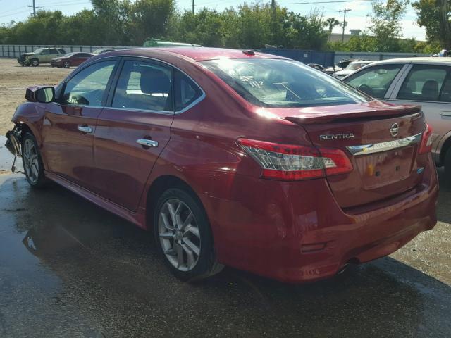 3N1AB7AP0EY247148 - 2014 NISSAN SENTRA RED photo 3