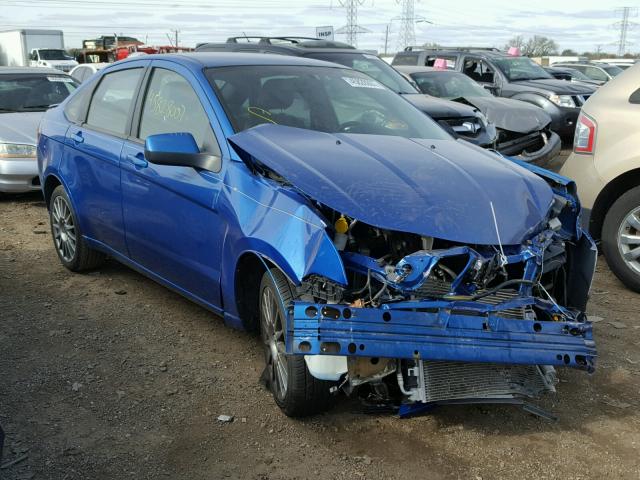 1FAHP3GN0AW214024 - 2010 FORD FOCUS BLUE photo 1