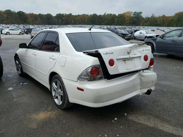 JTHBD182910028629 - 2001 LEXUS IS 300 WHITE photo 3