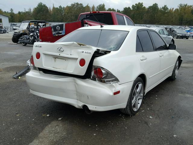 JTHBD182910028629 - 2001 LEXUS IS 300 WHITE photo 4