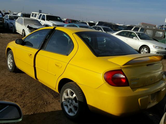 1B3ES56C33D225641 - 2003 DODGE NEON SXT YELLOW photo 3