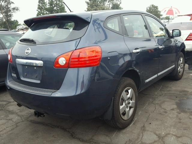 JN8AS5MT4DW514456 - 2013 NISSAN ROGUE S BLUE photo 4