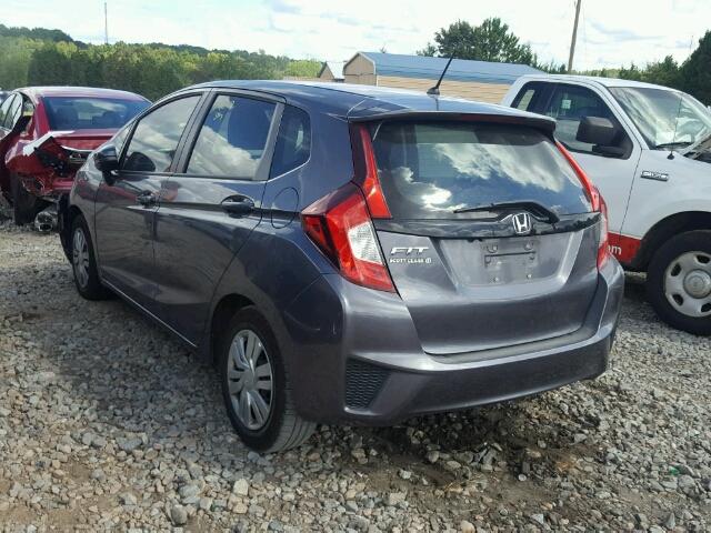 3HGGK5G53FM719161 - 2015 HONDA FIT LX GRAY photo 3