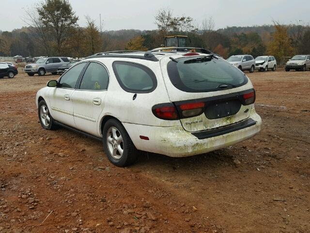 1FAFP58201A185256 - 2001 FORD TAURUS SE WHITE photo 3