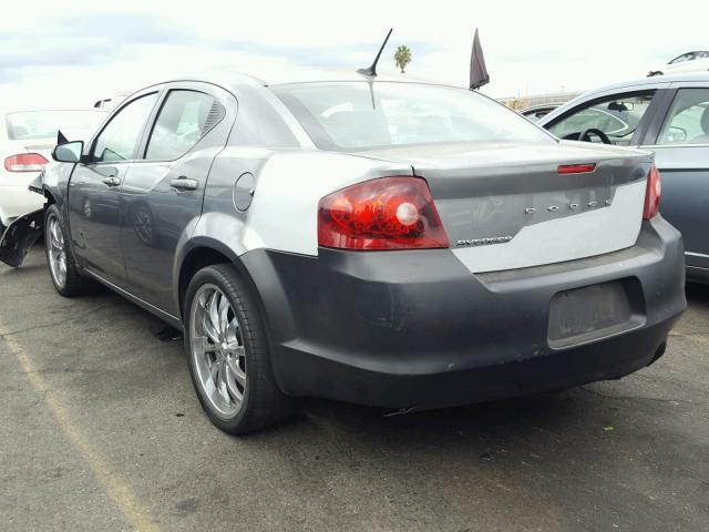 1B3BD4FB4BN616773 - 2011 DODGE AVENGER EX CHARCOAL photo 3