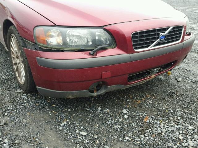 YV1RS53D232270816 - 2003 VOLVO S60 T5 MAROON photo 9