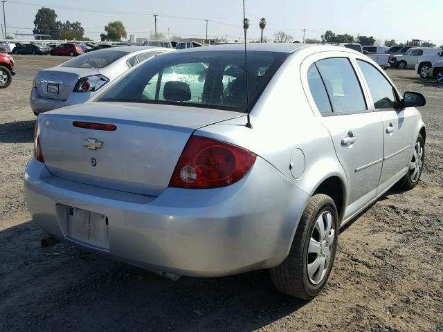 1G1AD5F57A7137687 - 2010 CHEVROLET COBALT 1LT SILVER photo 4