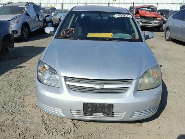 1G1AD5F57A7137687 - 2010 CHEVROLET COBALT 1LT SILVER photo 9