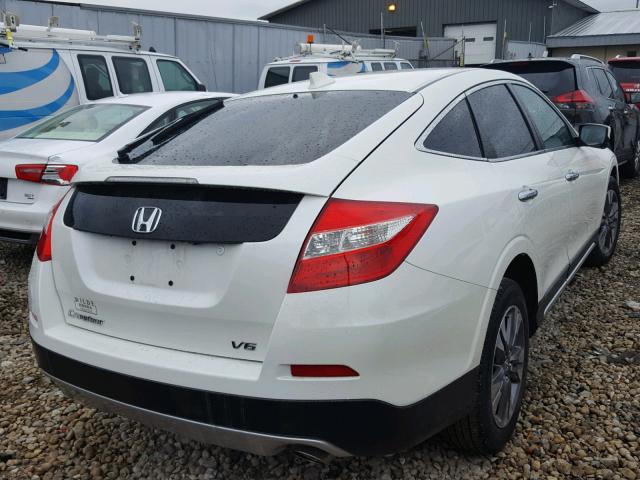 5J6TF1H57EL000921 - 2014 HONDA CROSSTOUR WHITE photo 4