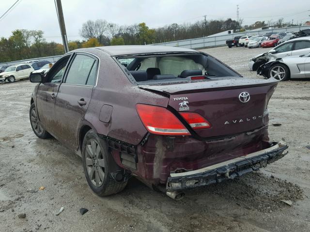 4T1BK36B37U212306 - 2007 TOYOTA AVALON XL BURGUNDY photo 3