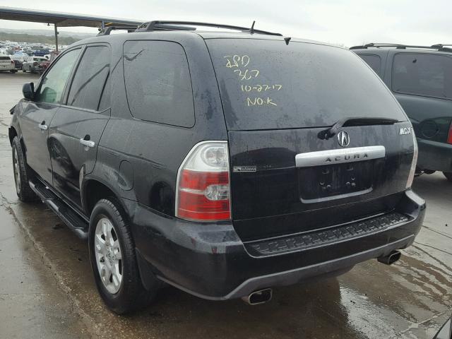 2HNYD18946H504128 - 2006 ACURA MDX BLACK photo 3