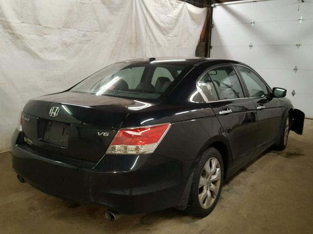 1HGCP36898A060972 - 2008 HONDA ACCORD EXL BLACK photo 4