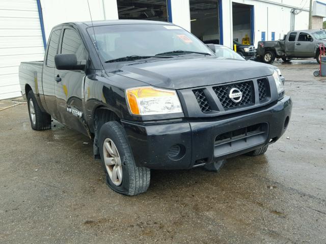 1N6BA0CHXCN307722 - 2012 NISSAN TITAN S BLACK photo 1