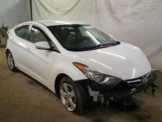 5NPDH4AE3DH338853 - 2013 HYUNDAI ELANTRA GL WHITE photo 1