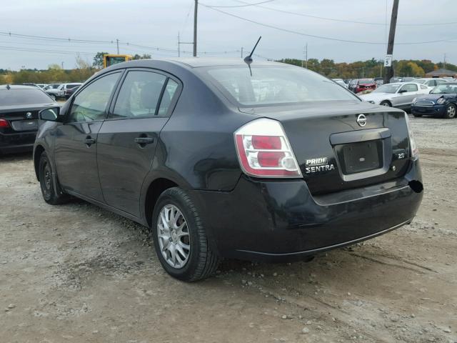 3N1AB61E58L676683 - 2008 NISSAN SENTRA BLACK photo 3