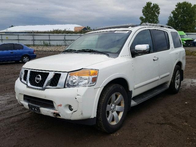 5N1BA08C38N630979 - 2008 NISSAN ARMADA SE WHITE photo 2