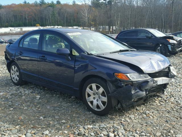 2HGFA16556H528381 - 2006 HONDA CIVIC LX BLUE photo 1