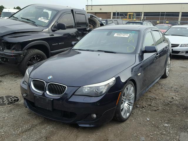 WBANW53519CT56085 - 2009 BMW 550 I BLUE photo 2