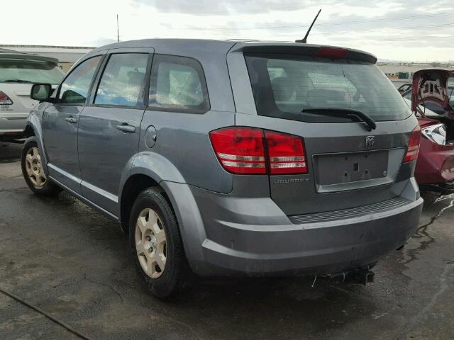 3D4GG47B99T216991 - 2009 DODGE JOURNEY SE GRAY photo 3