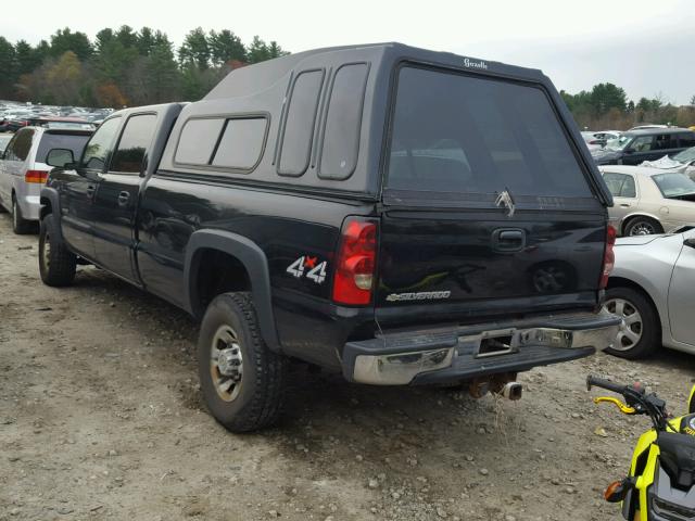 1GCHK33U15F952944 - 2005 CHEVROLET SILVERADO BLACK photo 3