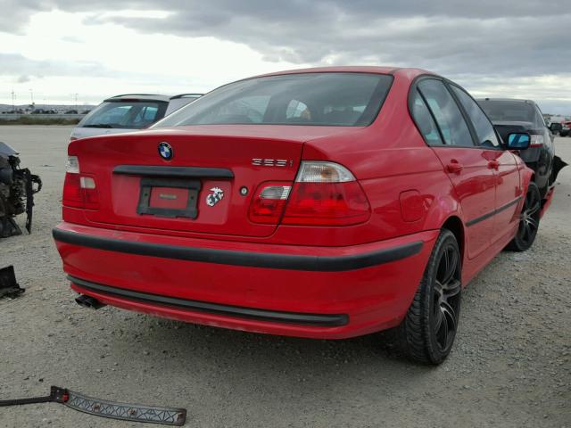 WBAAN37401ND47719 - 2001 BMW 325 I RED photo 4