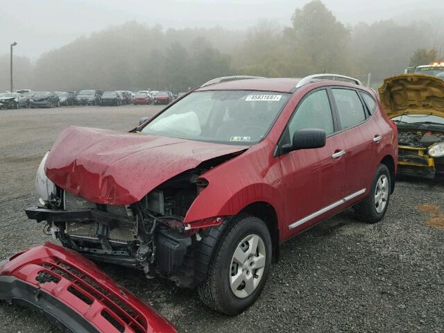 JN8AS5MV0EW714186 - 2014 NISSAN ROGUE SELE RED photo 2